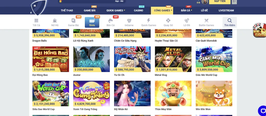 Game slot nổ hũ