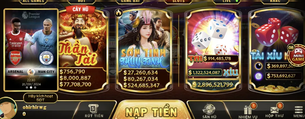 Những bước tham gia nhanh chóng Sơn Tinh Thủy Tinh